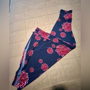 LuLaRoe Maxi Skirt Navy Floral Size XXS